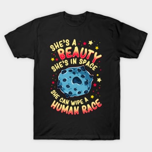 Funny Asteroid Outer Space Gift Men Kids Women Funny Space T-Shirt